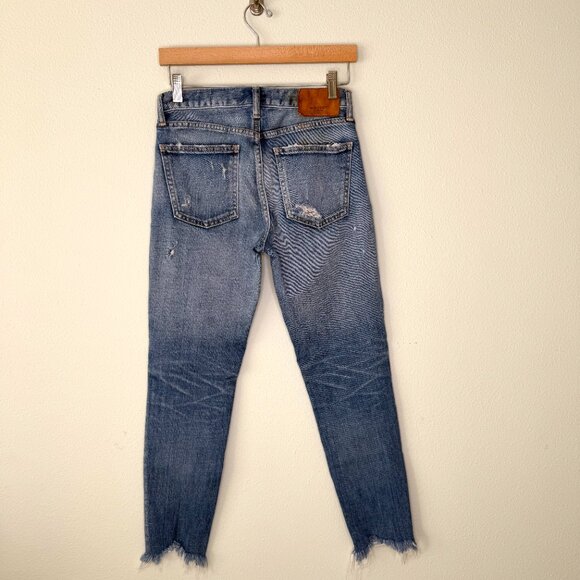 Moussy Vintage Howa Distressed Raw Hem Jeans Size 28 - Picture 12 of 12